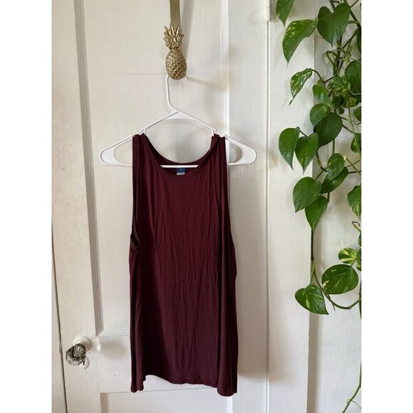Old Navy Luxe women’s size large maroon dress - Picture 1 of 9